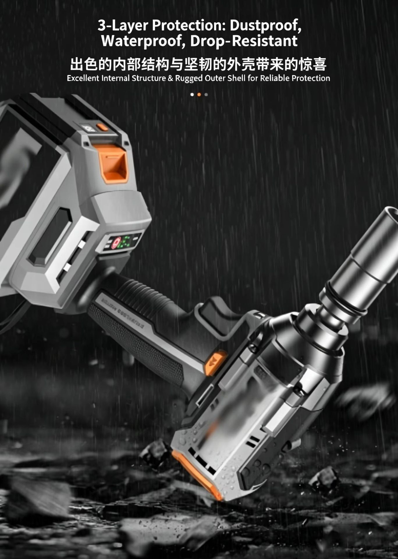 Milwaukeee Style Brushless Impact Wrench High-end Industrial DIY Tool Kit