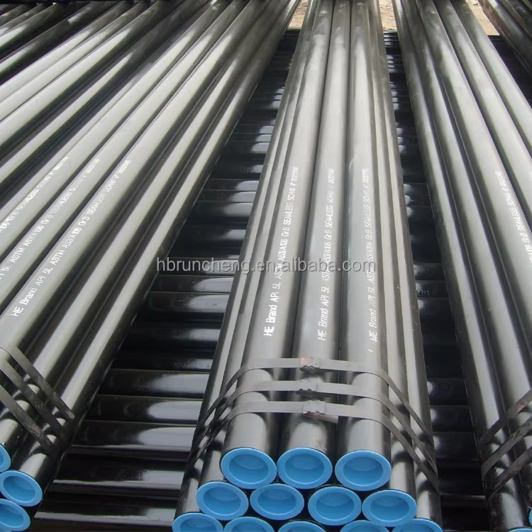 ASTM A106 3'' SCH80 Gr.b Black Steel Seamless Gas Pipes