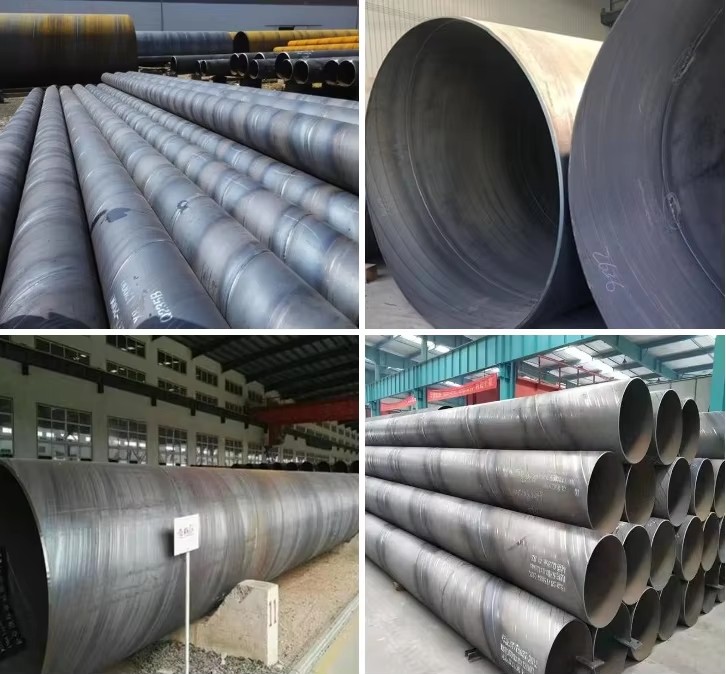Astm A252 Api 5l Ssaw Erw Awwa C200 Spiral Spiral Welded Steel Pipe 500mm Diameter
