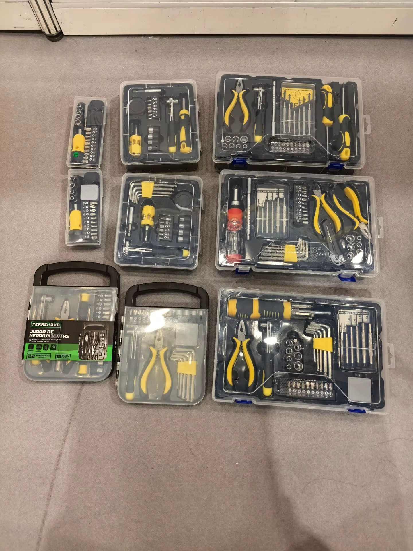 New Arrival Multi-purpose Tool Set High Speed Steel Household Hardware Kit Including Screwdrivers Wrenches Bits