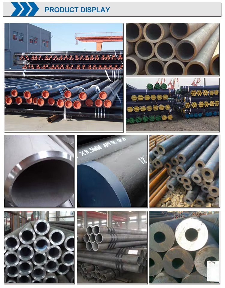 Chinese Factory Seamless Steel Pipe Black Steel Pipe C20 C45 40Cr 16Mn 60Si2 Cold Rolled
