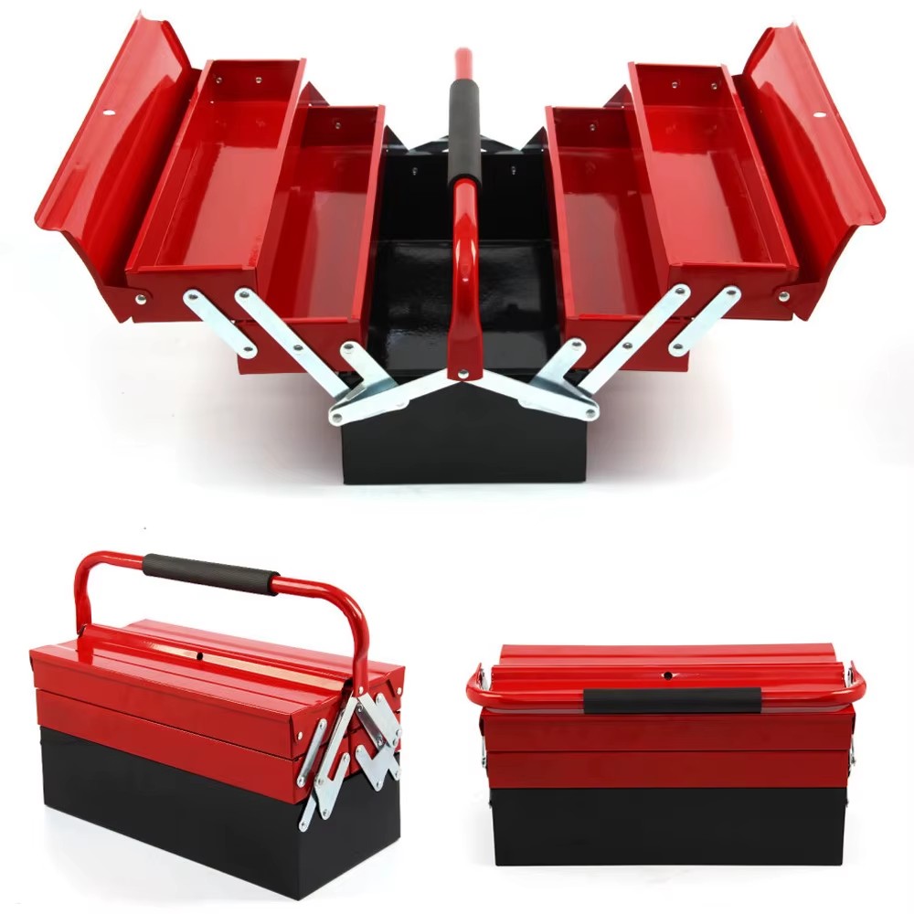 High Quality Complete Stackable Red Blue Stainless Steel Carbon Steel Aluminum Metal Cantilever Tool Box