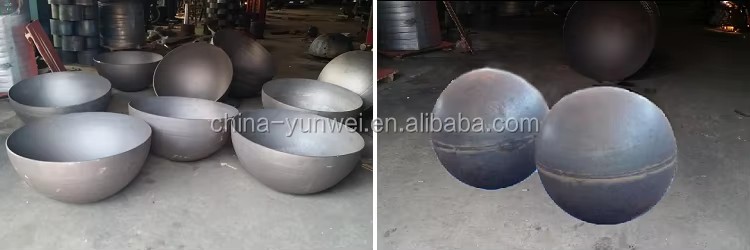 500mm 650mm 700mm 800mm 900mm 1000mm 1200mm Mild Steel Hemisphere Dished Head Half Sphere for Ball