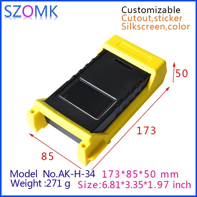 Handheld Enclosures Lcd Plastic Enclosure with Rubber Instrument Box