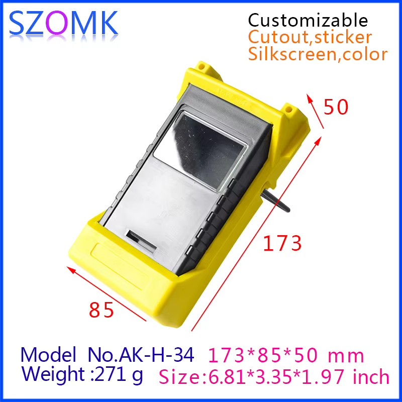 Handheld Enclosures Lcd Plastic Enclosure with Rubber Instrument Box