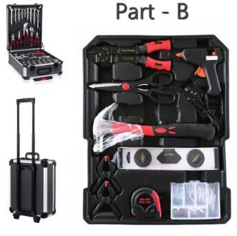 1200 Pcs Tool Set Case Mechanics Kit Box Organize Castors Toolbox Trolley