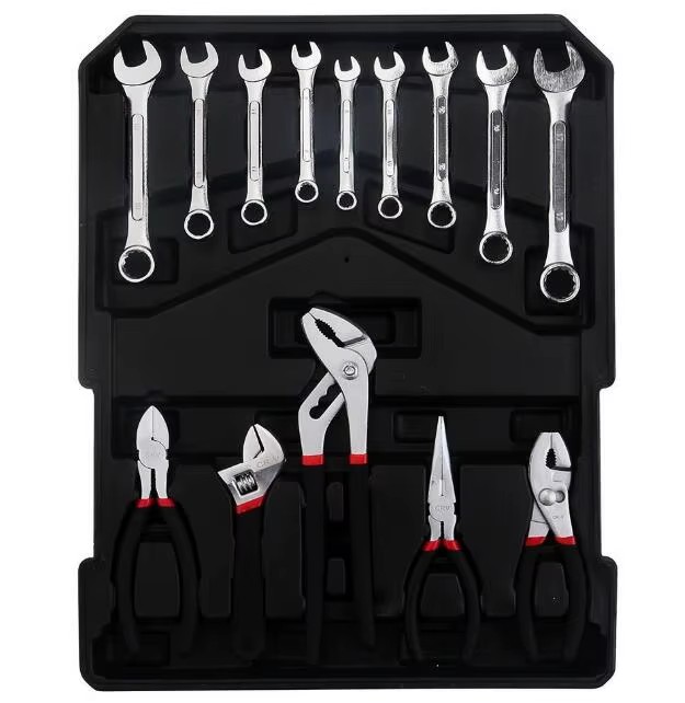 799 PCS Tool Set Mechanics Tool Kit Wrenches Socket W/Trolley Case Box Organizer