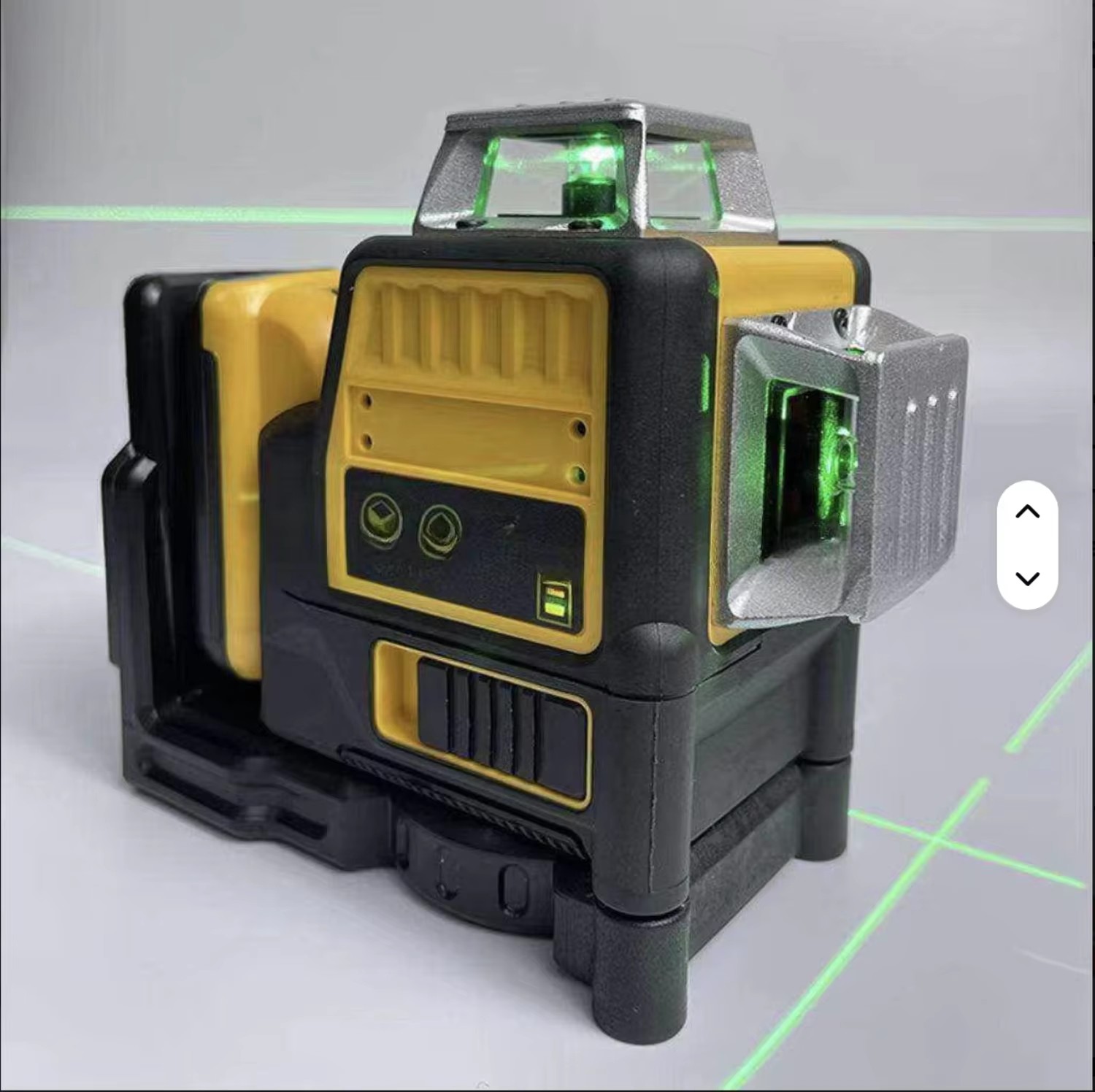 Factory DERKALT Industrial DIY High Accuracy Automatic Cross 12 Line Wall Ground-level Spirit Level 4D All-around Wall Green