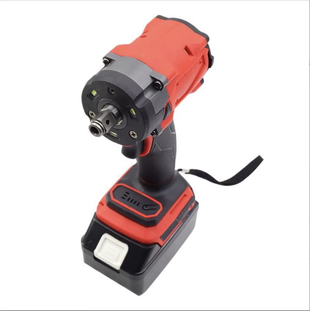 Industrial 24V Brushless 12A High-Power Impact Wrench 1000Nm Max Torque 3500 Impact Frequency Rechargeable Lithium Battery DIY