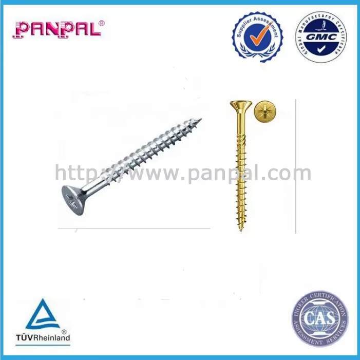 #12 X 1-1/2 In. Phillips Flat Head Zinc Chromate Wood Screw