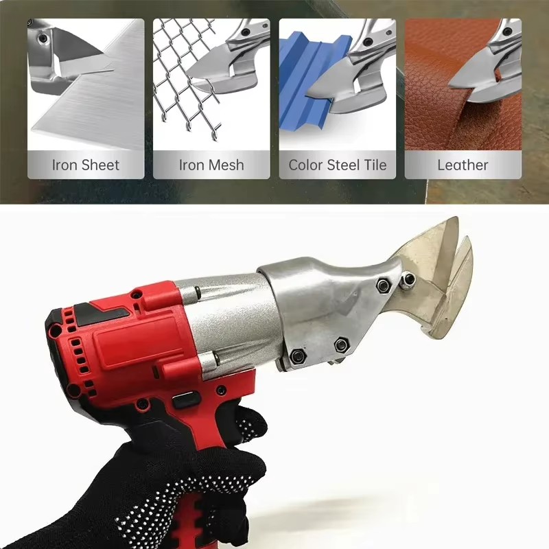 For 18V Battery Electric Iron Scissors Carbon Steel Cutter Power Tools for Sheet Metal Shears Cordless Brushless Tool