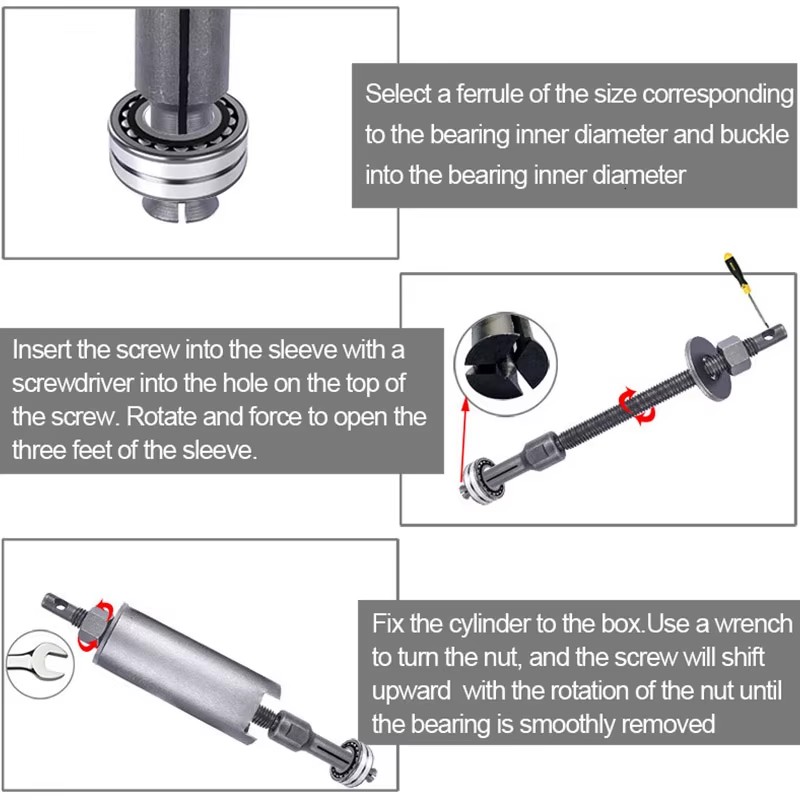 9mm-23mm Bike Motorcycle Bearing Puller Bearing Remove Tool Set