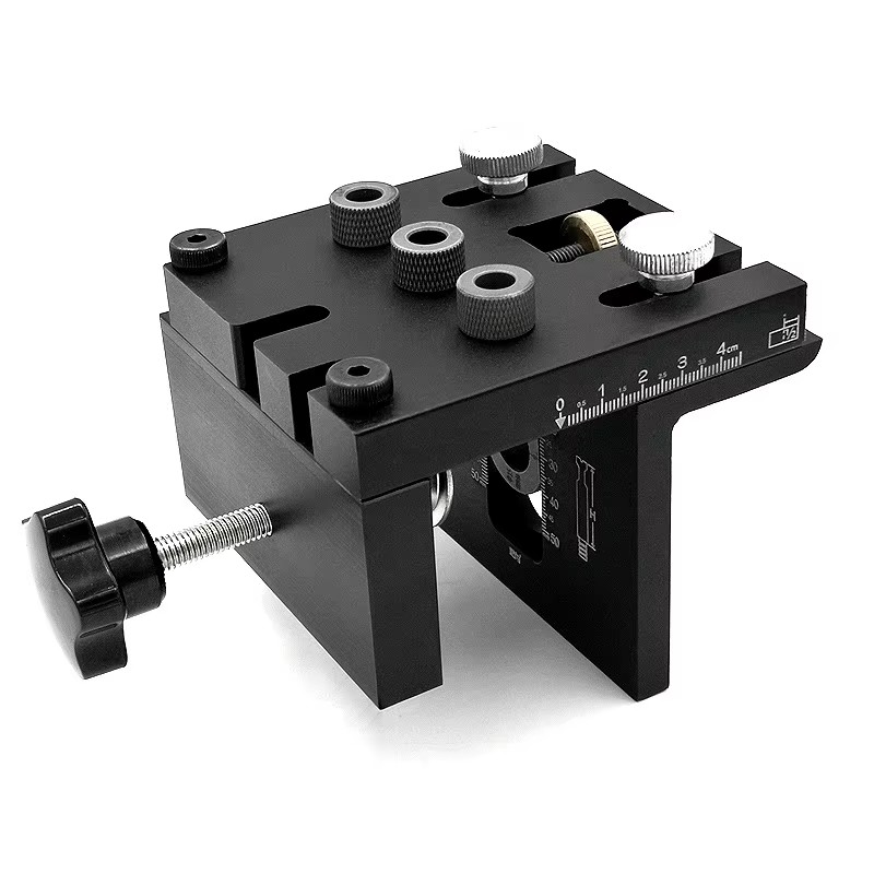 3 in 1 Woodworking Doweling Jig Kit With Positioning Clip Adjustable Drilling Guide Puncher Locator Carpentry Tools