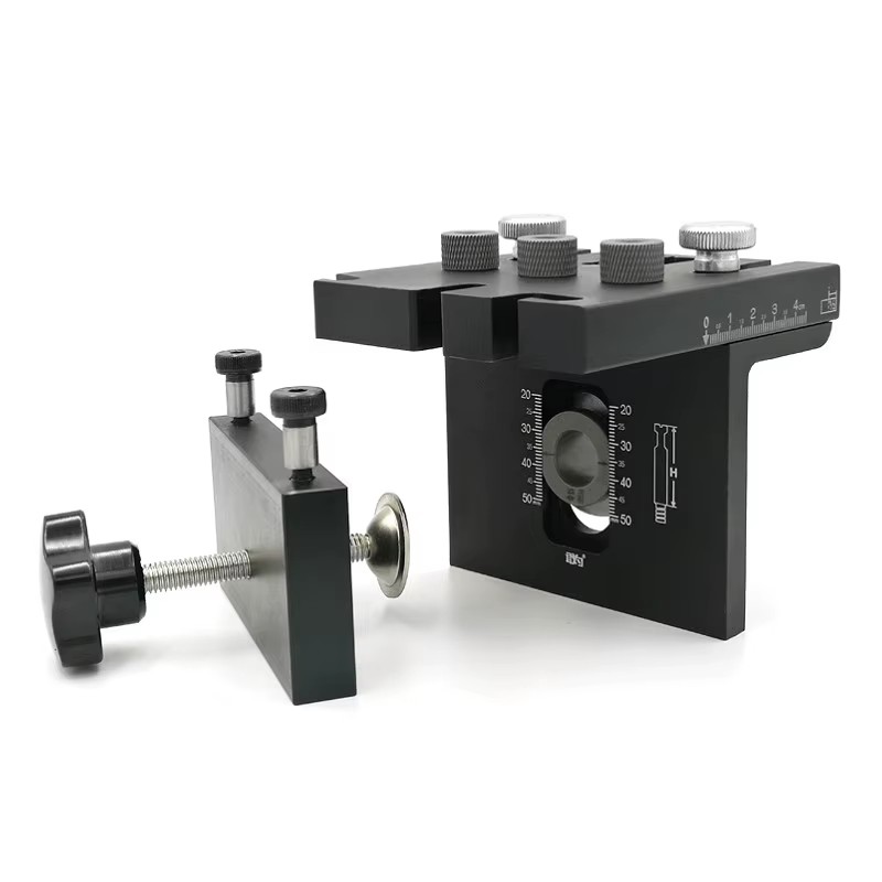 3 in 1 Woodworking Doweling Jig Kit With Positioning Clip Adjustable Drilling Guide Puncher Locator Carpentry Tools