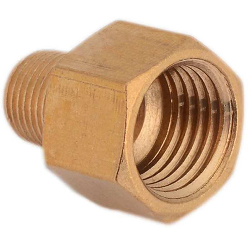 Brass Pipe Fitting Adapters 1/8inches Male BSPT 1/4inches Female Hexagon Plumbing Brass BSP NPT Pipe Fitting Connector Adapter