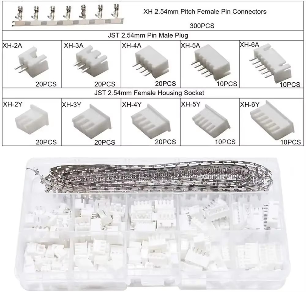 SN-28B Crimping Pliers Tool Set-1550pcs 2.54mm Dupont Connectors and Crimp Pins 460pcs JST-XH JST Connector Kit
