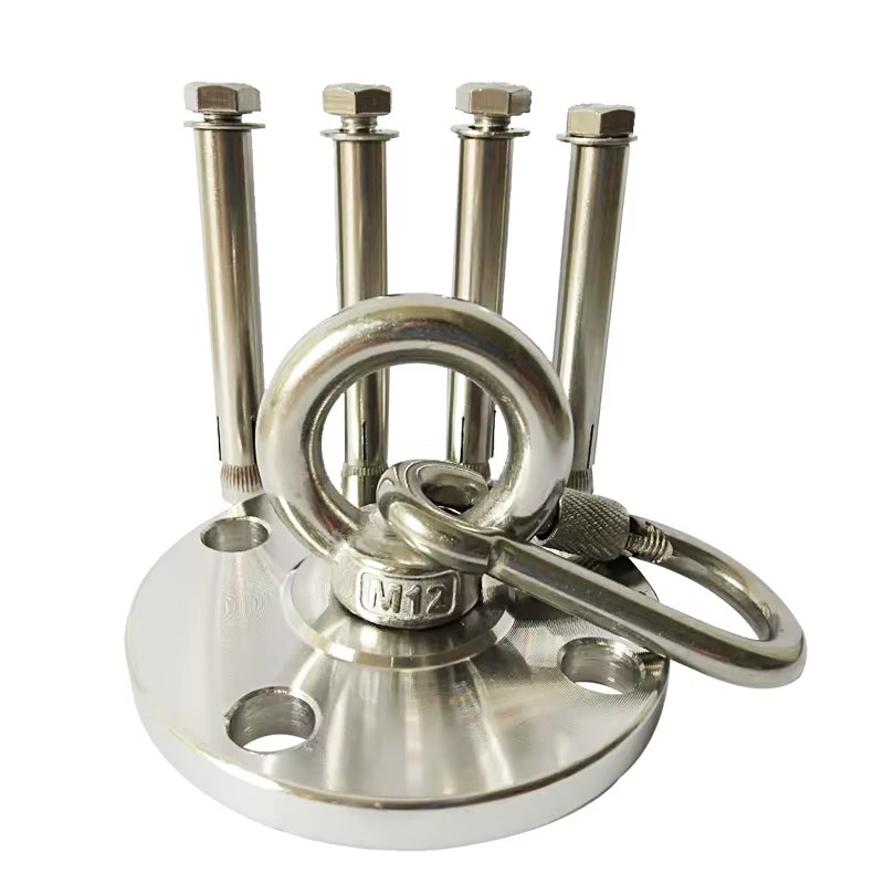 360 Rotate Stainless Steel Heavy Duty Ceiling Mount Anchor Wall Buckle Yoga Hammock Chair Sandbag Swing GYM Equipment Hook