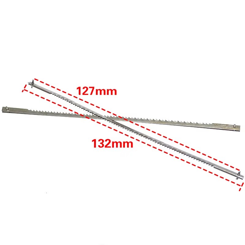12x Black 127mm Nitride-finished Scroll Saw Blades for Woodworking Power Tools Accessories