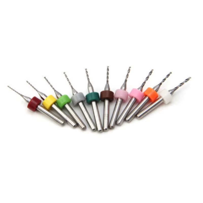 10Pcs 0.6-1.5mm PCB Print Circuit Board Carbide Mini Micro Drill Bits CNC New