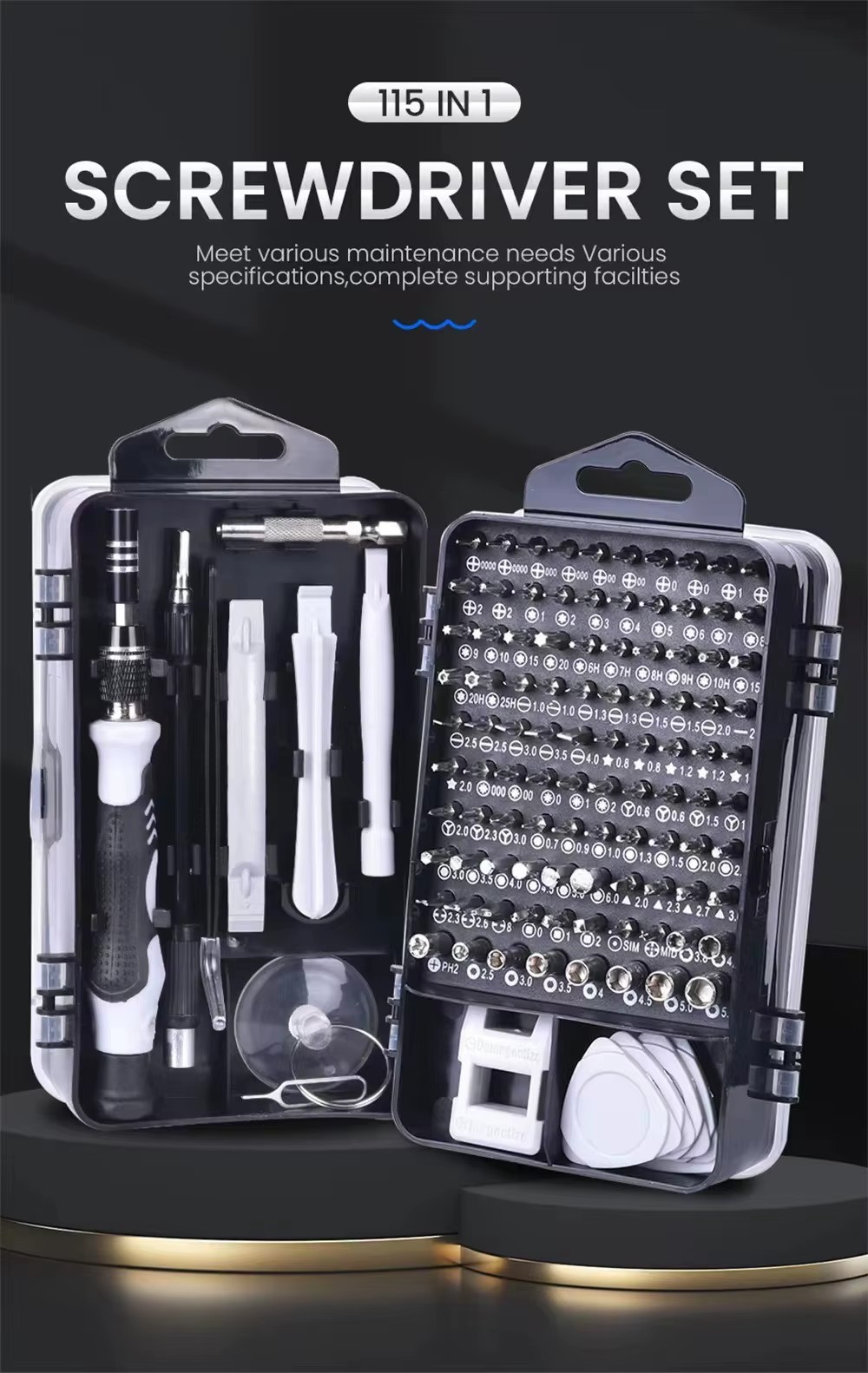 Cross-border Bestseller 115-in-1 Screwdriver Setmultifunctional Precision Screwdrivers for