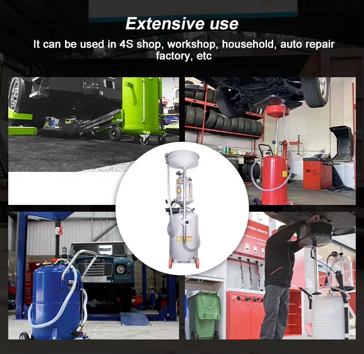 Air-operated Pneumatic Waste Oil Extractor Collector Car Change Oil Machine Waste Oil Drainer Tanks