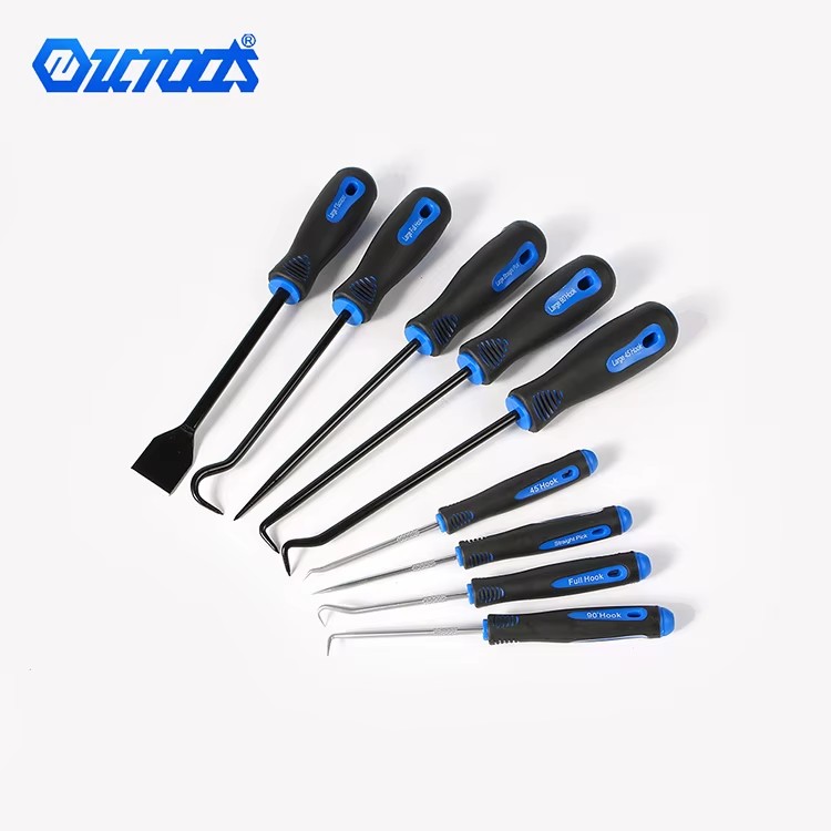 Qixin 9pcs Different Size Cleaning Tools Chrome Vanadium Steel Foot Scraper Pick & Hook Set