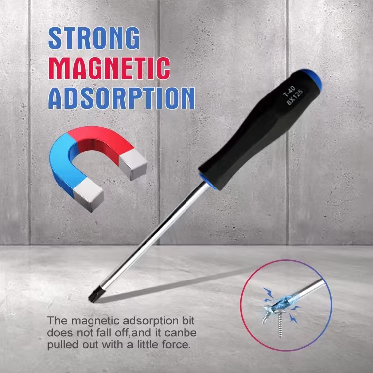 Qixin 11PC Torx Star Long With Hole Screwdriver Set Crv Blade Durable Handle T6 T10 Custom Size