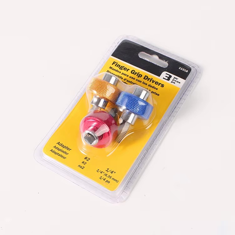 Qixin Custom Mini Pocket Small Finger Grip Pocket 3pcs Ratchet Socket CRV Slot Screwdriver Bit Set