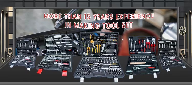 RTTOOL 90pcs Iron Box Spanner Set Stainless Steel Combination Mechanical Tool Set Box