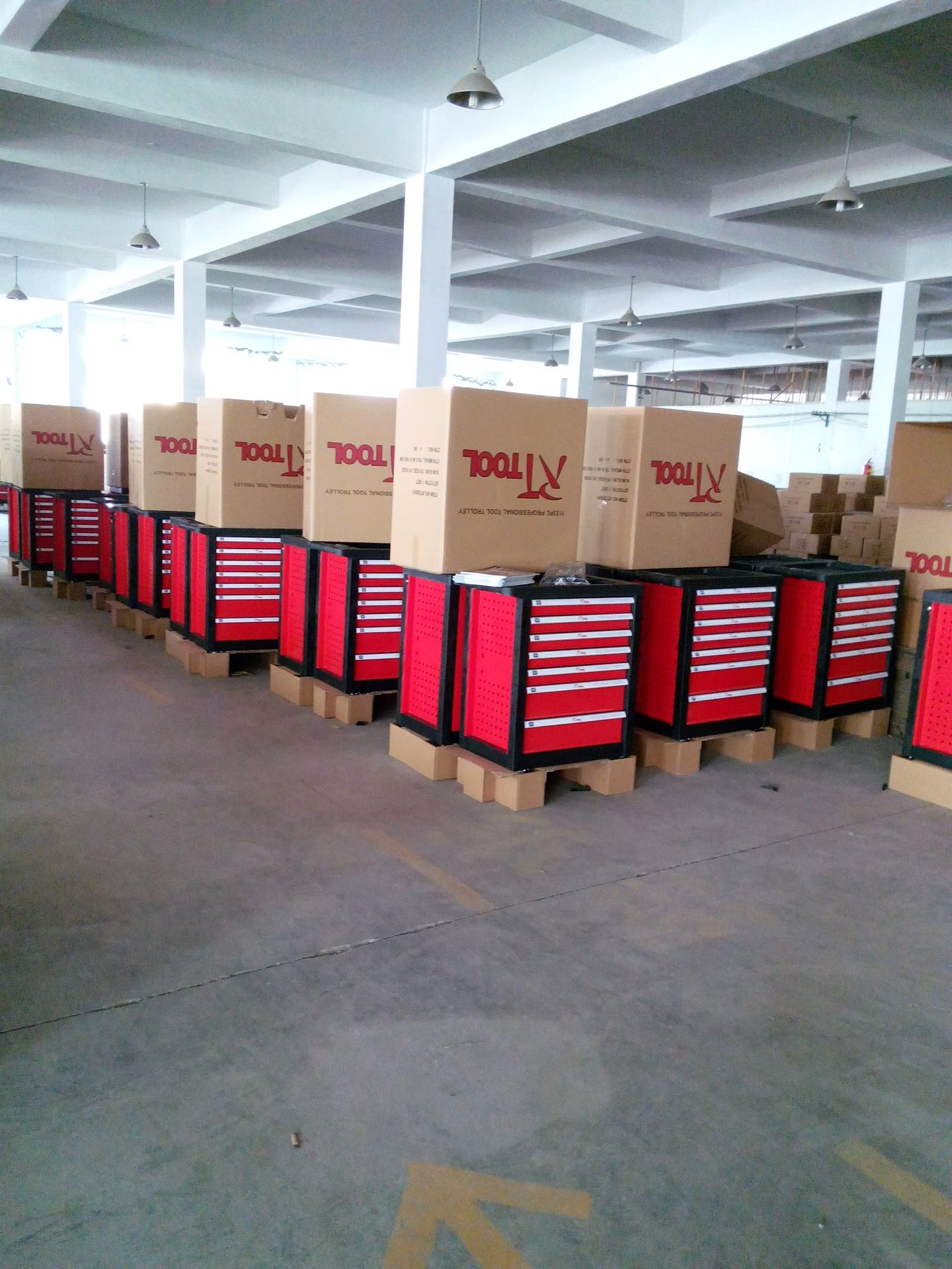 290 PCS Rolling Tool Cabinet With Mechanical Tools