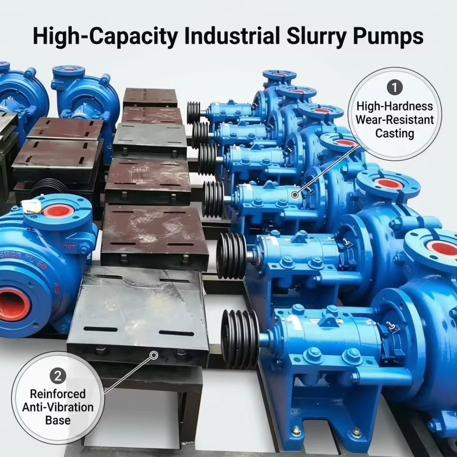 Slurry Pump Horizontal Industrial Single Stage Mining High Pressure Centrifugal Slurry Pump