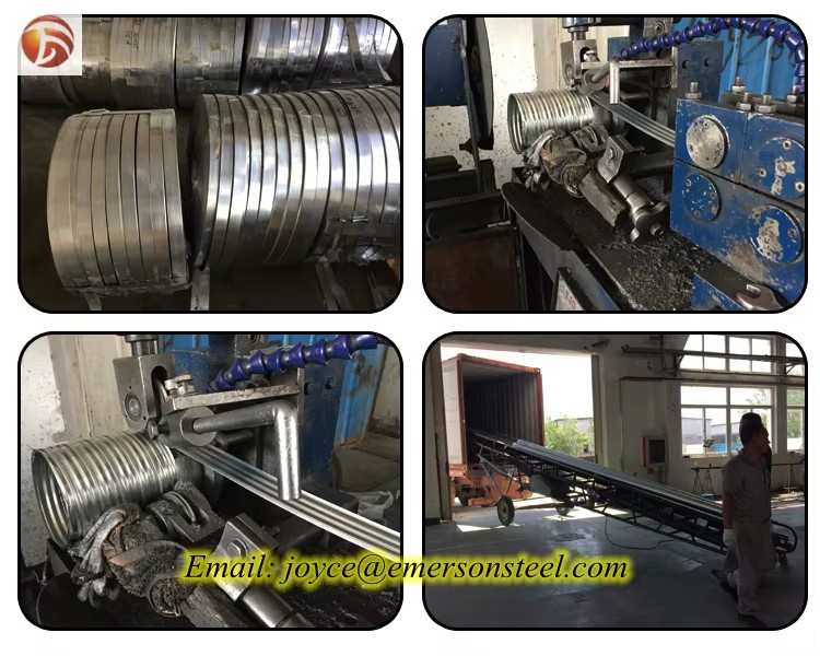 50mm Corrugated Pipe Metal Material Galvanized Steel Corrugated Steel Pipe Factory Supplier Price Per Meter