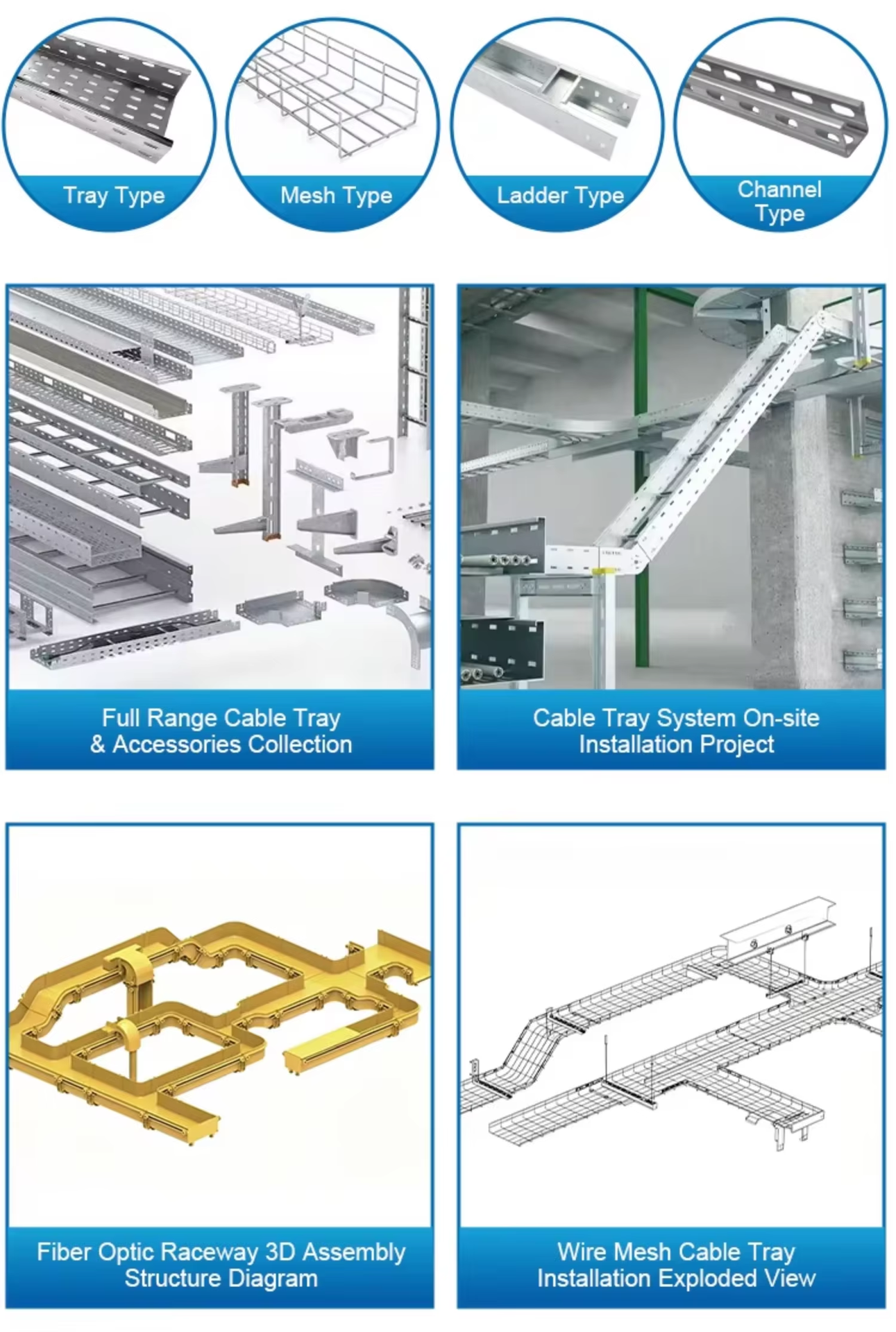 Flame Retardant Electric Wiring Accessory 200mm Maximum Edge Rail Height Plastic PVC Ducts Cable Channel Trunking Tray