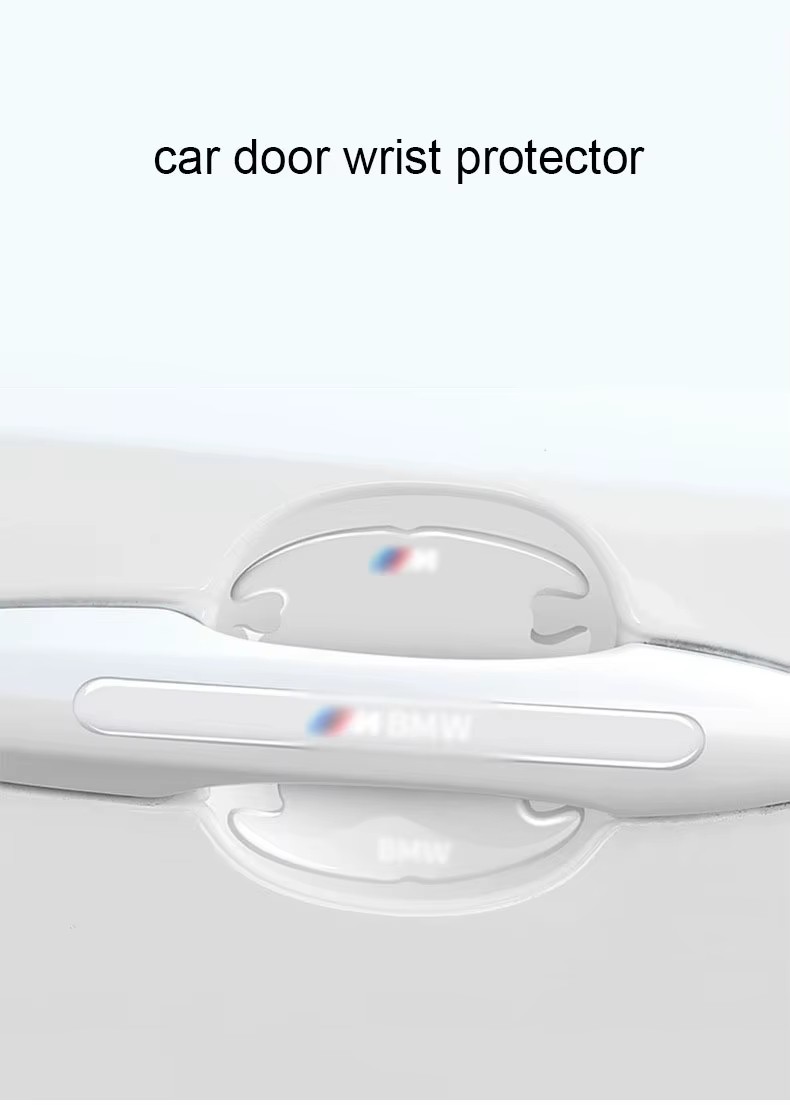 New arrival transparent 8pcs anti scratch universal car door handle edge protector