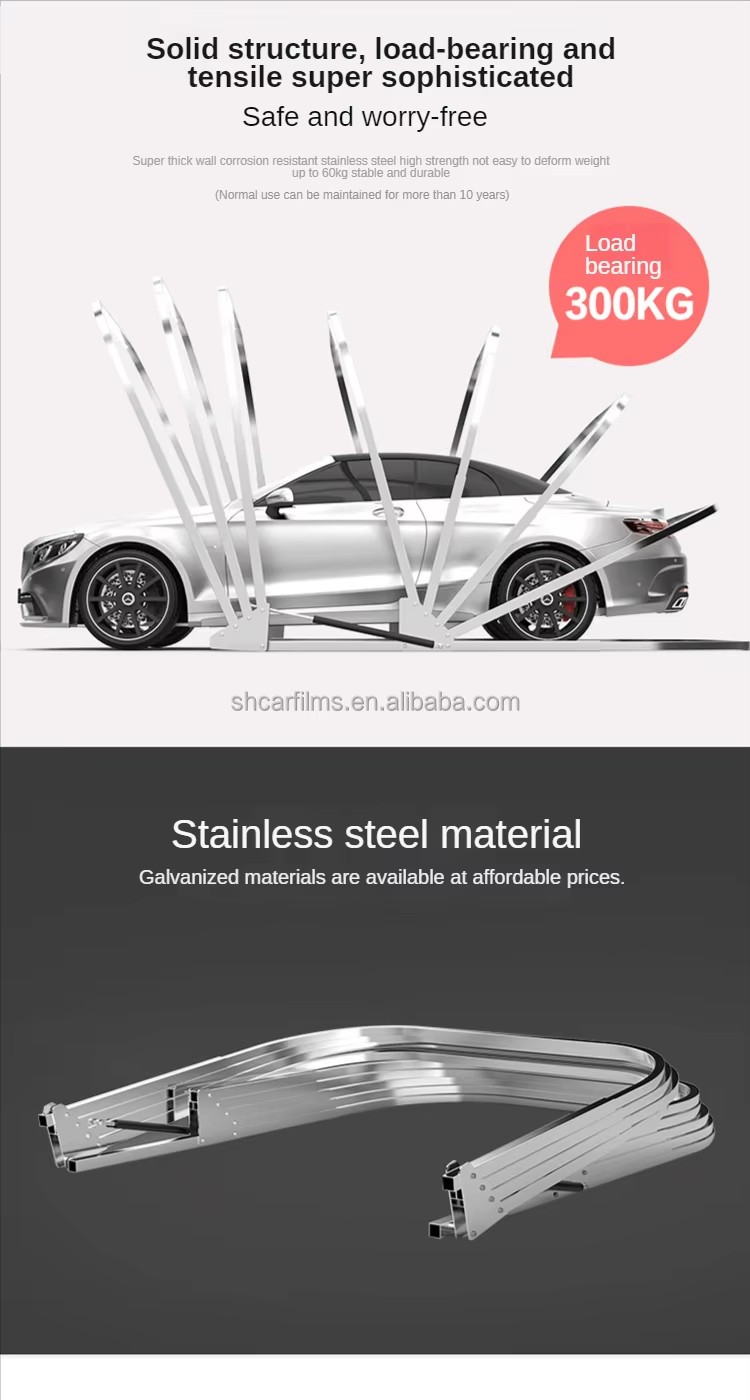 Folding Garage Retractable Outdoor Car Shelter Tent Portable Car Automatic Prefab Car Garage