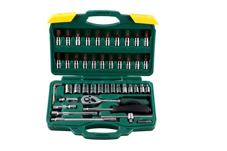 46pcs Mechanic Hand Tools Set Socket Set, Auto Repair Hand Tool