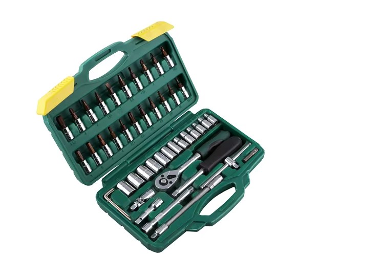 46pcs Mechanic Hand Tools Set Socket Set, Auto Repair Hand Tool