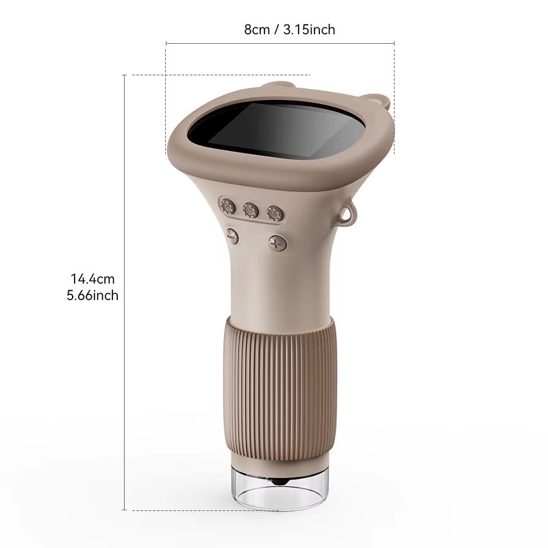 Stock 372 Portable Monocular HD Optical Microscope IP65 Rated Kids LED Light Source Student Experimental Science Educational Toy