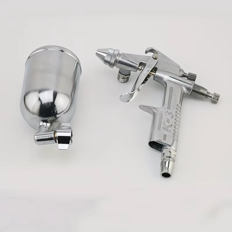K3 Mini Pneumatic Air Brush Paint Sprayer 0.5mm Durable Aluminium Alloy Tool Gravity Feed 100ml Capacity 100ml/min Flow Rate