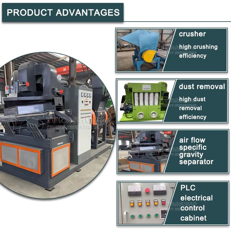 V-c03 Copper Wire Granulator Copper Cable Wire Granulator Recycling Machine v C02 Copper Wire Granulator