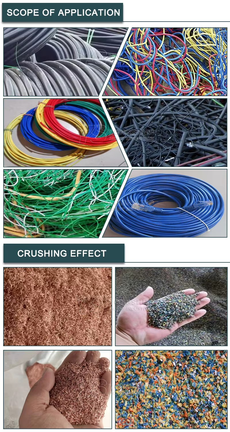 V-c03 Copper Wire Granulator Copper Cable Wire Granulator Recycling Machine v C02 Copper Wire Granulator