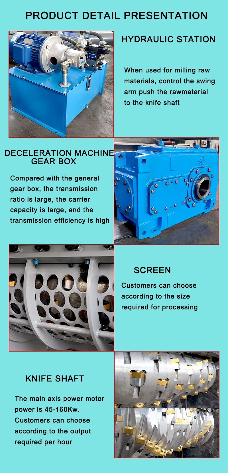 Efficient Single-axis Carton Plastic Shredder Chip Scrap Shredder in Automatic Plastic Film Recycling Copper Wire Shredder