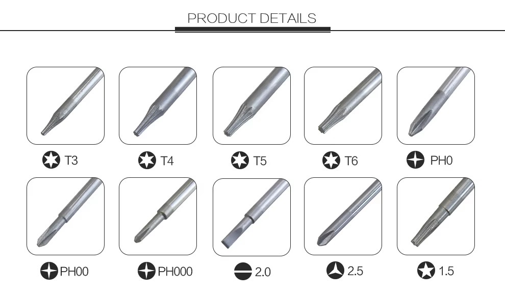 2.0mm Phillips Mini Precision Screwdriver PH00 8800C Repair Hand Tool