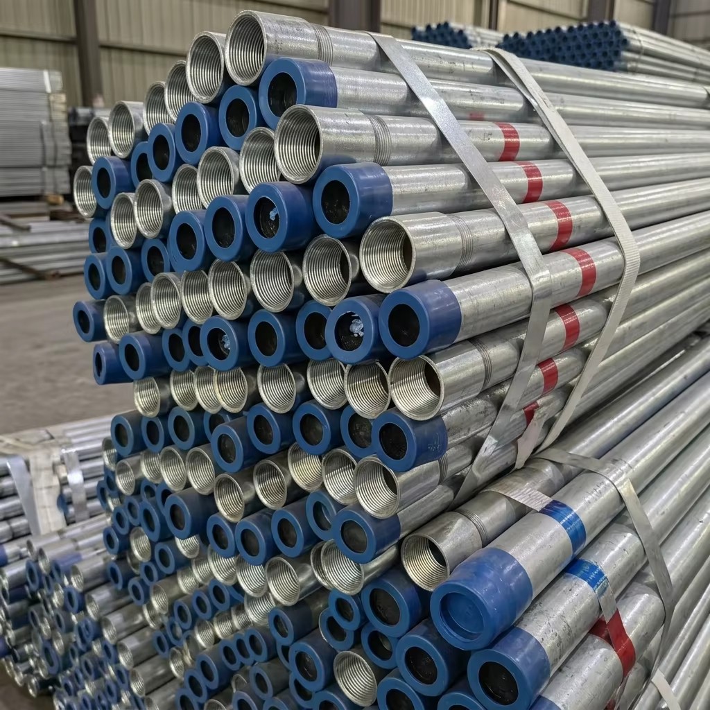 Hot Dip Galvanized Round Steel Pipe GI Pipe Pre Galvanized Steel Pipe Galvanized Tube for Construction