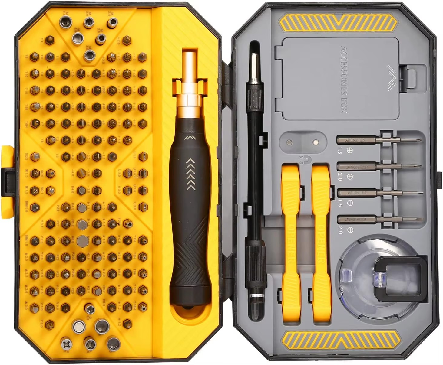Precision Screwdriver Set 145 in 1 Screwdriver Set With 132 Bits for Smartphones MacBooks Laptops Watches