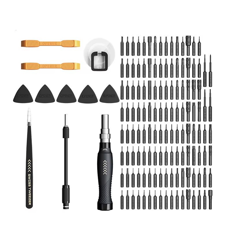 Precision Screwdriver Set 145 in 1 Screwdriver Set With 132 Bits for Smartphones MacBooks Laptops Watches
