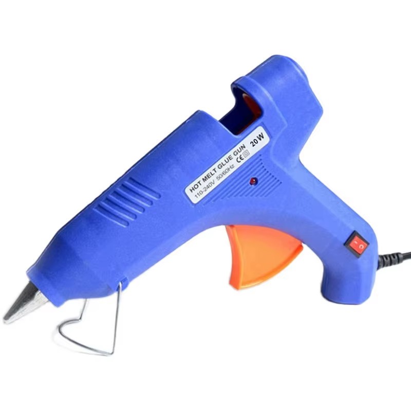 High Temperature Full-Size Hot Glue Gun 50% More Power - Sturdily Bonds Metal, Wood, Ceramics, Leather & Other Strong Materials