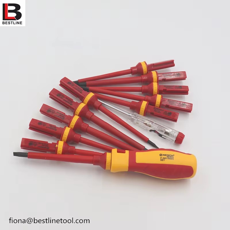 Precision Screwdriver Bits Set Industrial Chrome Finish Plastic Handle OEM Repair Tool Multi-Purpose