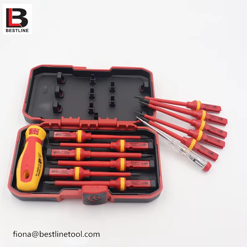 Precision Screwdriver Bits Set Industrial Chrome Finish Plastic Handle OEM Repair Tool Multi-Purpose