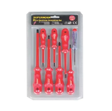 Precision Screwdriver Bits Set Industrial Chrome Finish Plastic Handle OEM Repair Tool Multi-Purpose